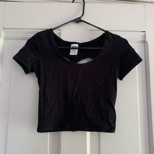Black Victoria’s Secret Crop Top with Heart Cutout